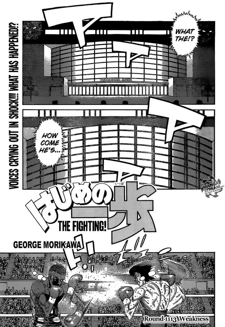 Hajime no Ippo Chapter 1113 page 1 - Chapter 1113 : Weakness