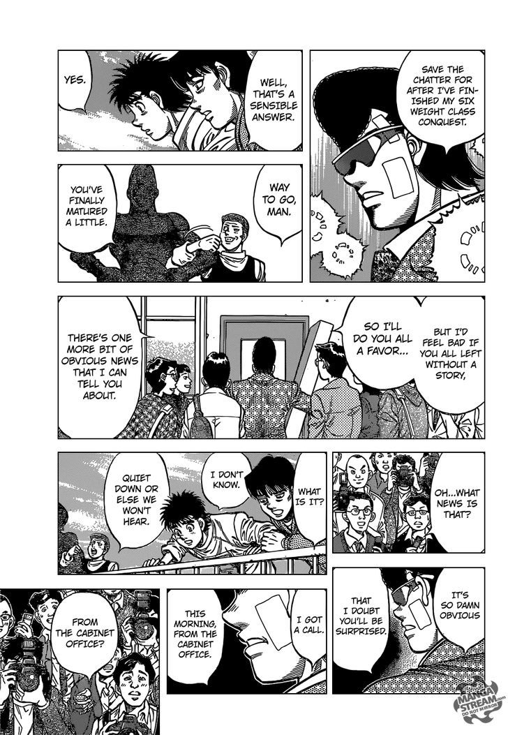Hajime no Ippo Chapter 1122.2 page 6 - Chapter 1122 v2 : Glory Rains Upon the Hawk