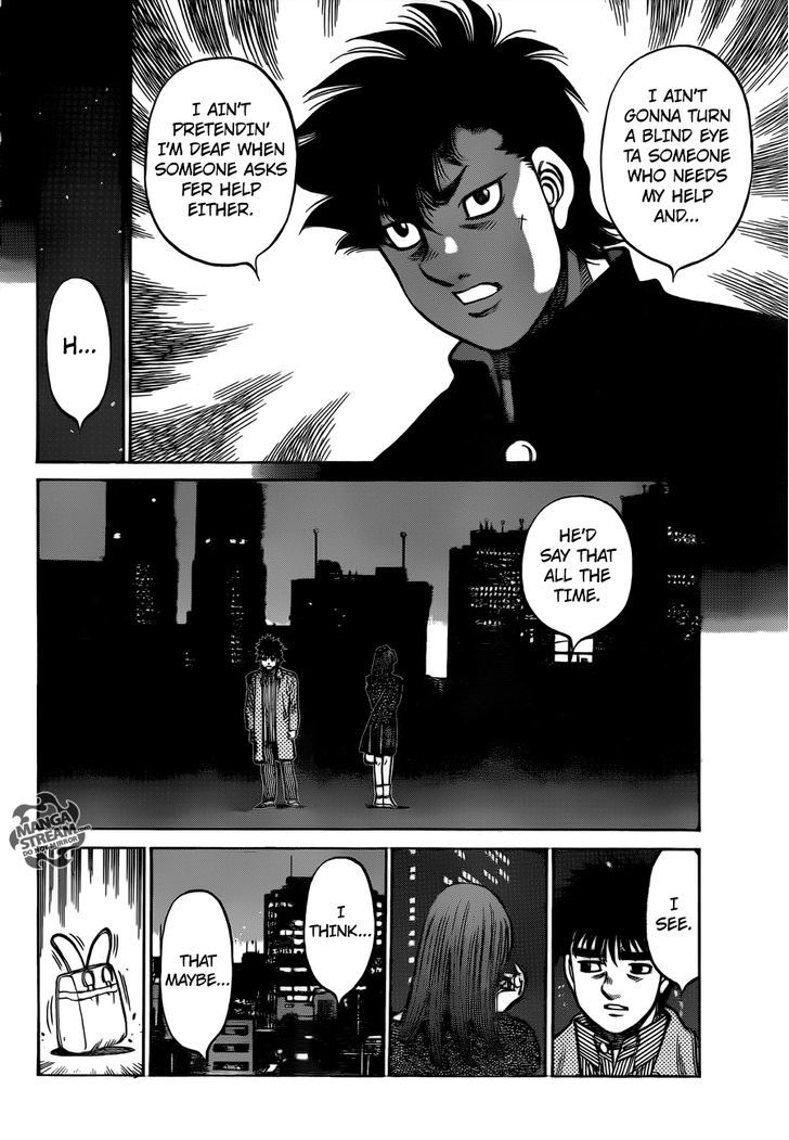 Hajime no Ippo Chapter 1129 page 17 - Chapter 1129 : Wanna Come Live At My Place?