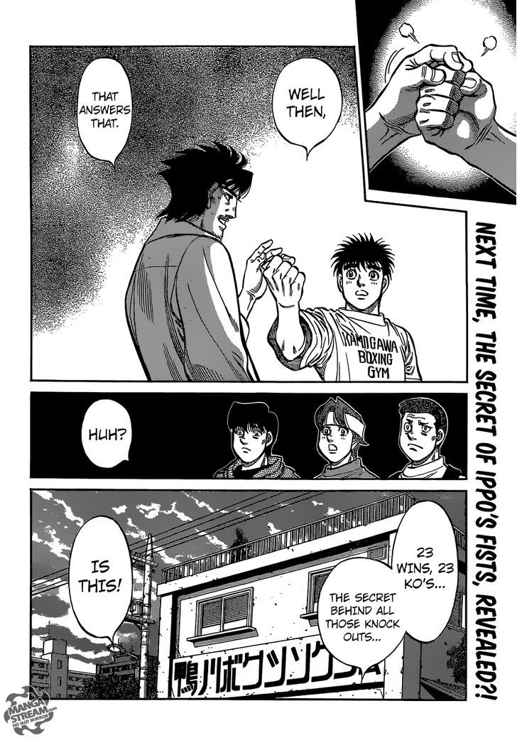 Hajime no Ippo Chapter 1130 page 16 - Chapter 1130 : Ippo's Fist