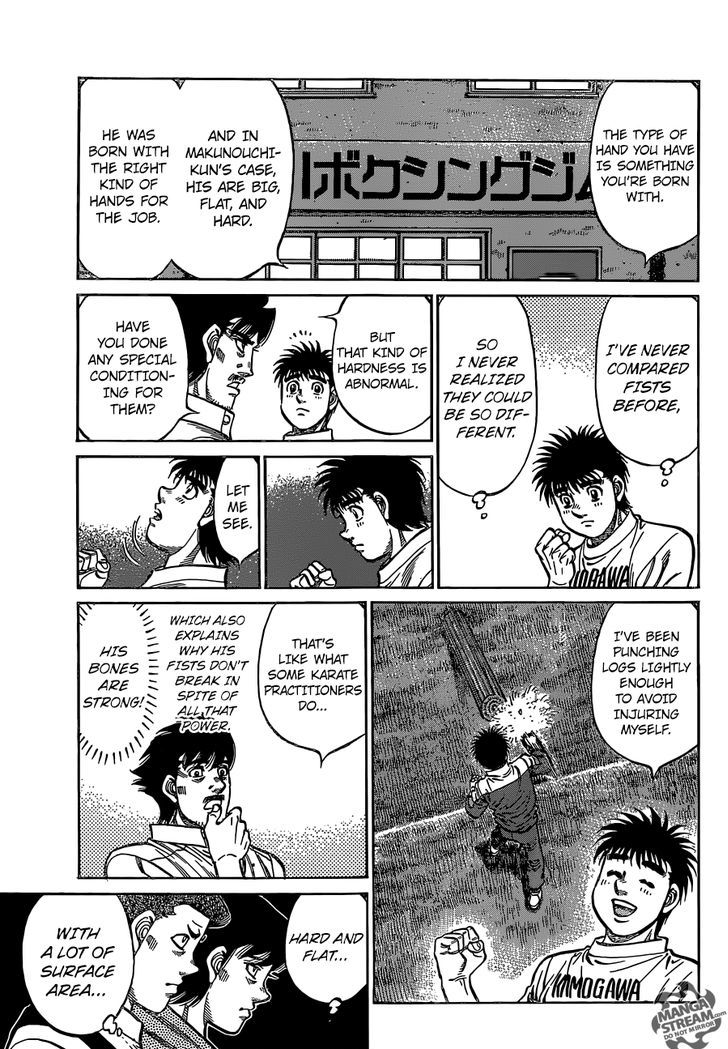 Hajime no Ippo Chapter 1131 page 12 - Chapter 1131 : Shape of a Fist
