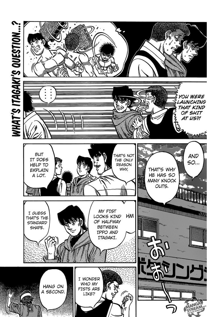 Hajime no Ippo Chapter 1131 page 14 - Chapter 1131 : Shape of a Fist