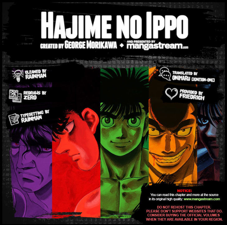 Hajime no Ippo Chapter 1136 page 2 - Chapter 1136 : On the Brink