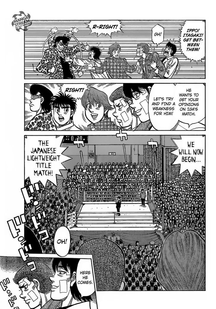 Hajime no Ippo Chapter 1140 page 4 - Chapter 1140 : Iga vs. Oushima
