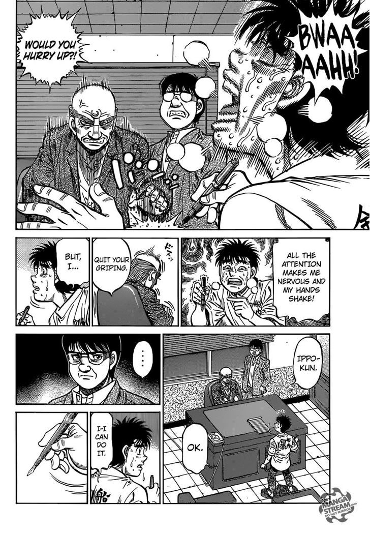 Hajime no Ippo Chapter 1154 page 4 - Chapter 1154 : The Line on the Paper