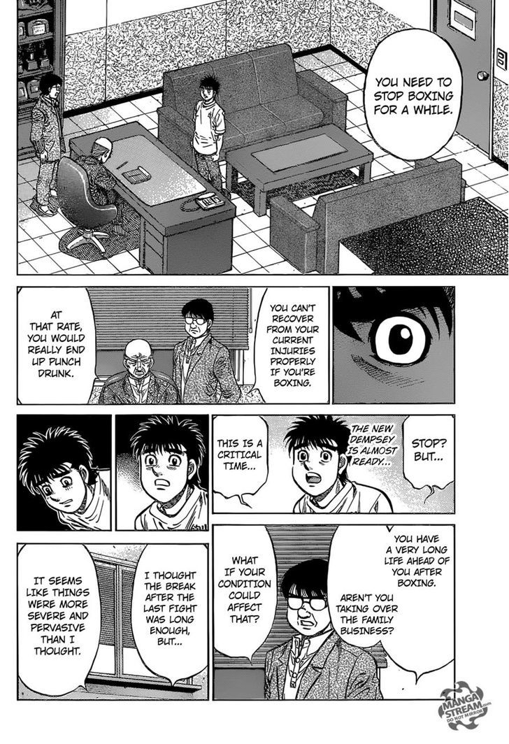Hajime no Ippo Chapter 1154 page 8 - Chapter 1154 : The Line on the Paper