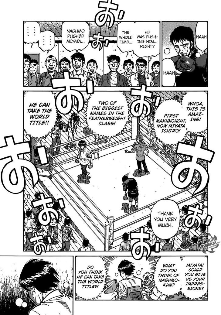 Hajime no Ippo Chapter 1160 page 15 - Chapter 1160 : Nagumo Versus...