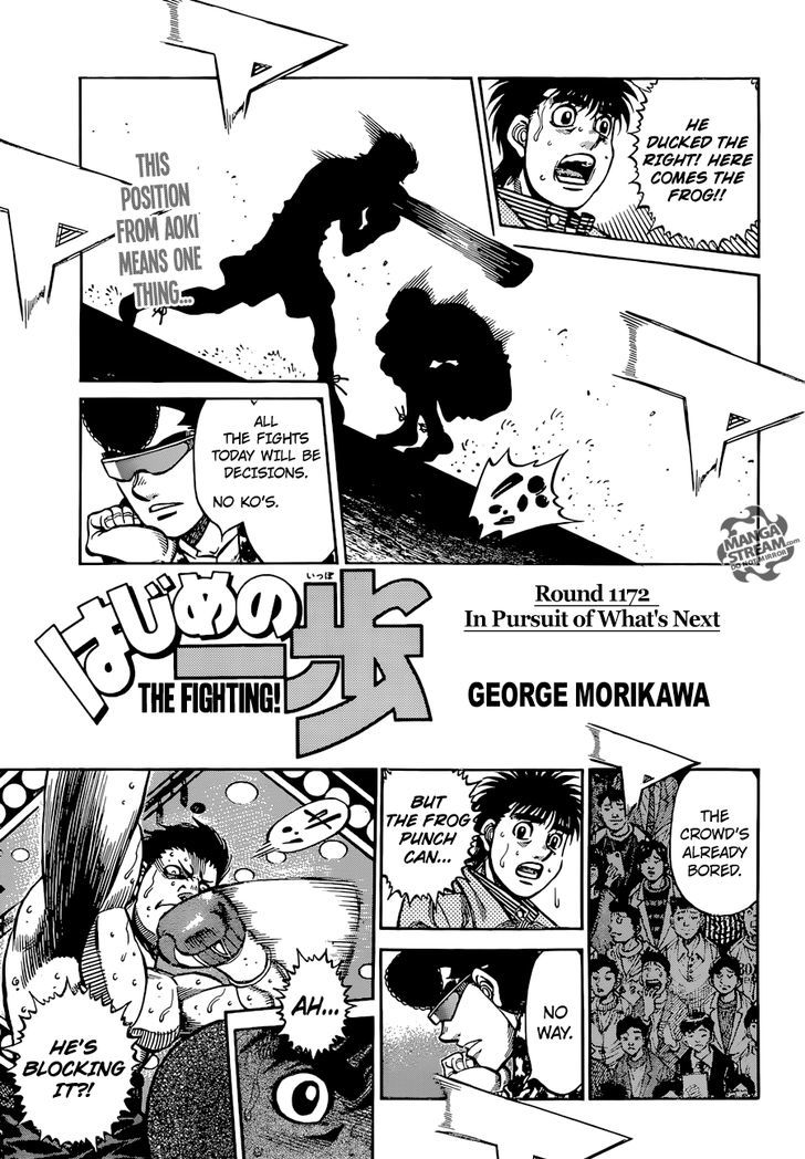 Hajime no Ippo Chapter 1172 page 1 - Chapter 1172 : In Pursuit of What's Next