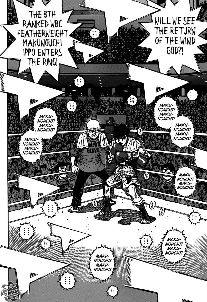 Hajime no Ippo Chapter 1179 page 15 - Chapter 1179 : To The Ring of His Return