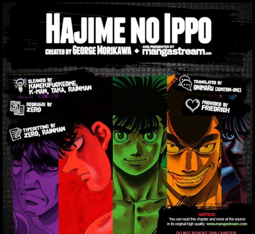 Hajime no Ippo Chapter 1179 page 18 - Chapter 1179 : To The Ring of His Return