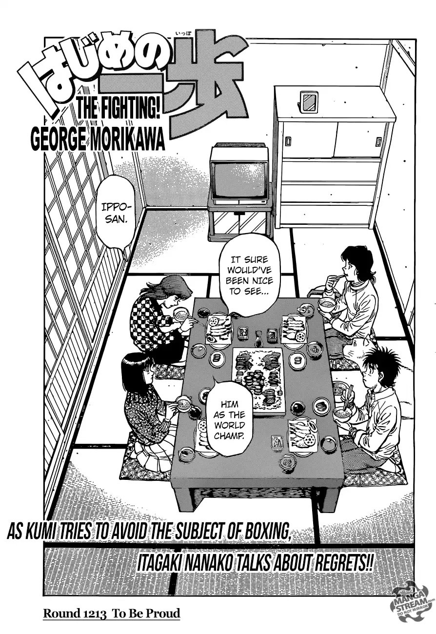 Hajime no Ippo Chapter 1213 page 1 - Chapter 1213: To Be Proud