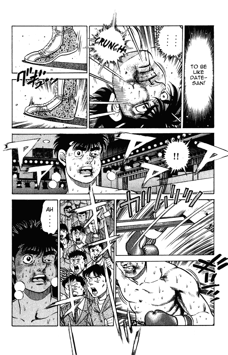 Hajime no Ippo Chapter 123.2 page 4 - Chapter 123 v2 : Okita's Admiration