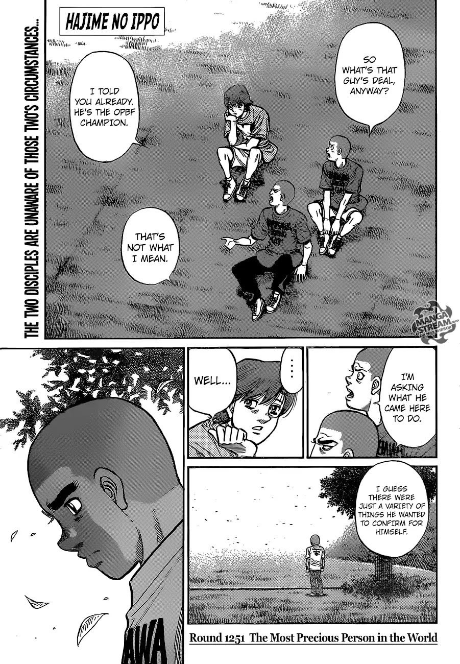 Hajime no Ippo Chapter 1251 page 1 - Chapter 1251: The Most Precious Person in the World