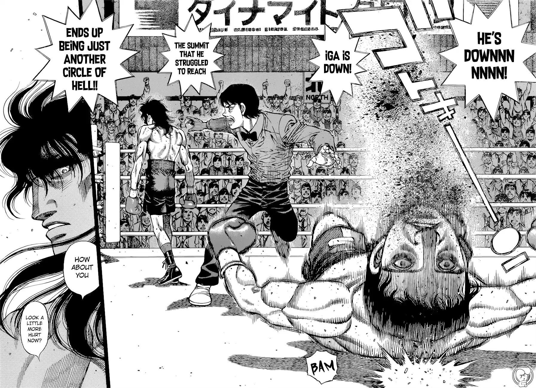Hajime no Ippo Chapter 1255 page 14 - Chapter 1255: Iga's Counterattack!?