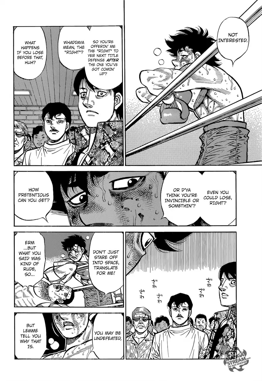 Hajime no Ippo Chapter 1275 page 14 - Chapter 1275: The Reason Why He's Undefeated