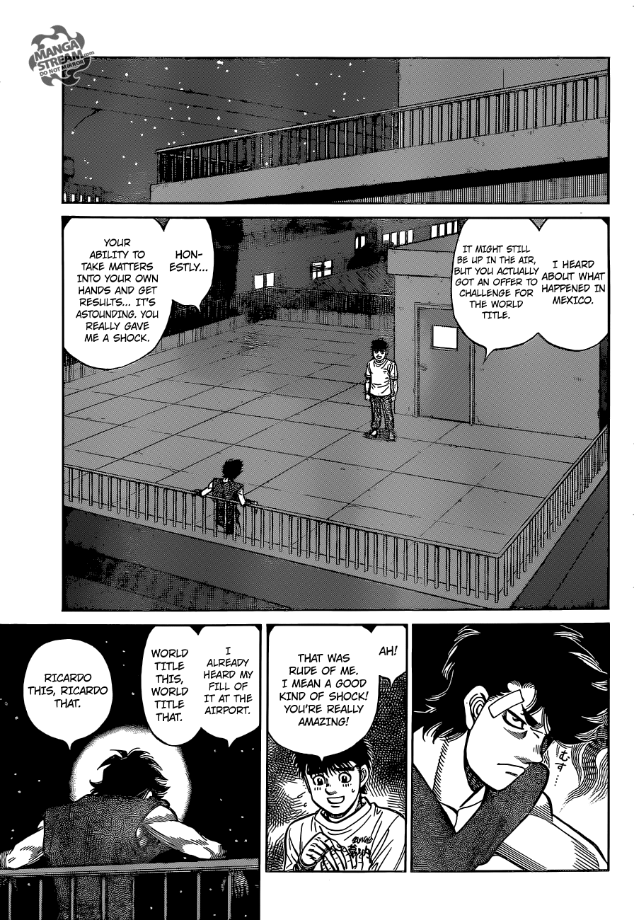 Hajime no Ippo Chapter 1278 page 15 - Chapter 1278: A Dissatisfied Homecoming