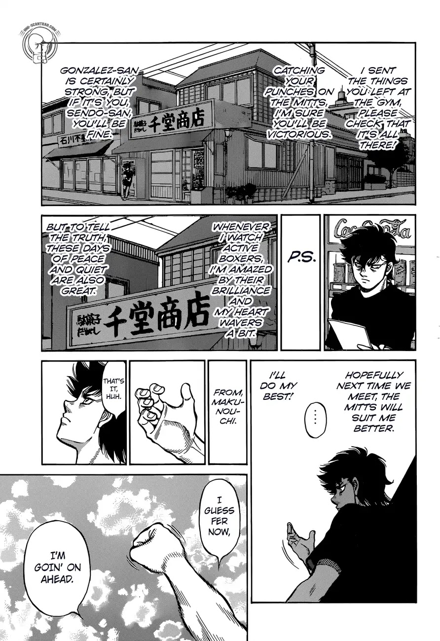 Hajime no Ippo Chapter 1280 page 16 - Chapter 1280: The Takamura Statue Saw That...