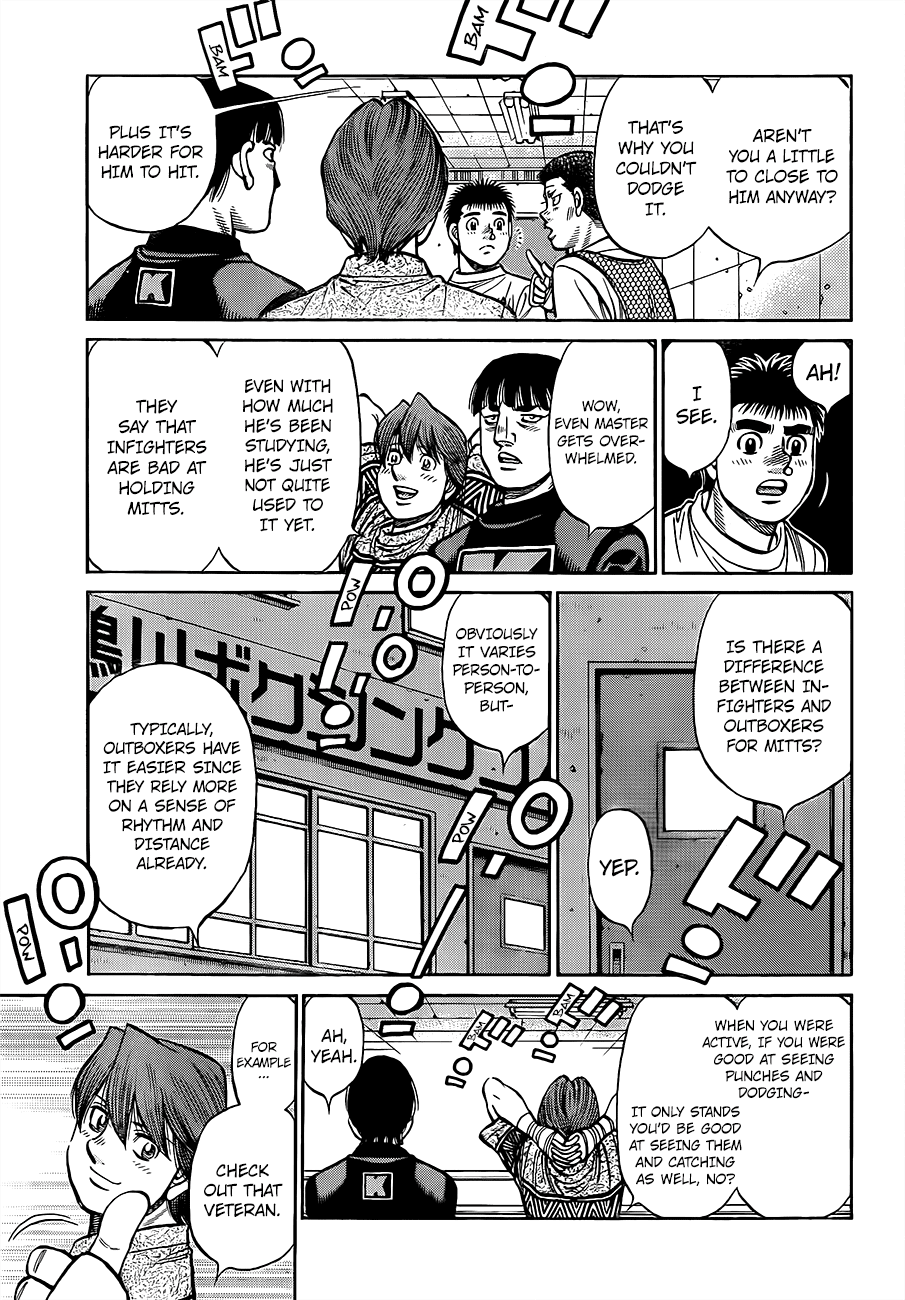 Hajime no Ippo Chapter 1317 page 4 - Chapter 1317: The Secret Behind Holding Mitts
