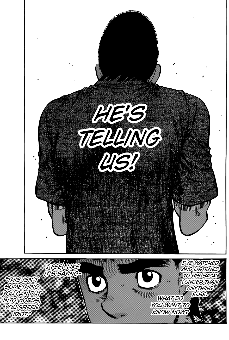 Hajime no Ippo Chapter 1321 page 8 - Chapter 1321: His Back Says Everything