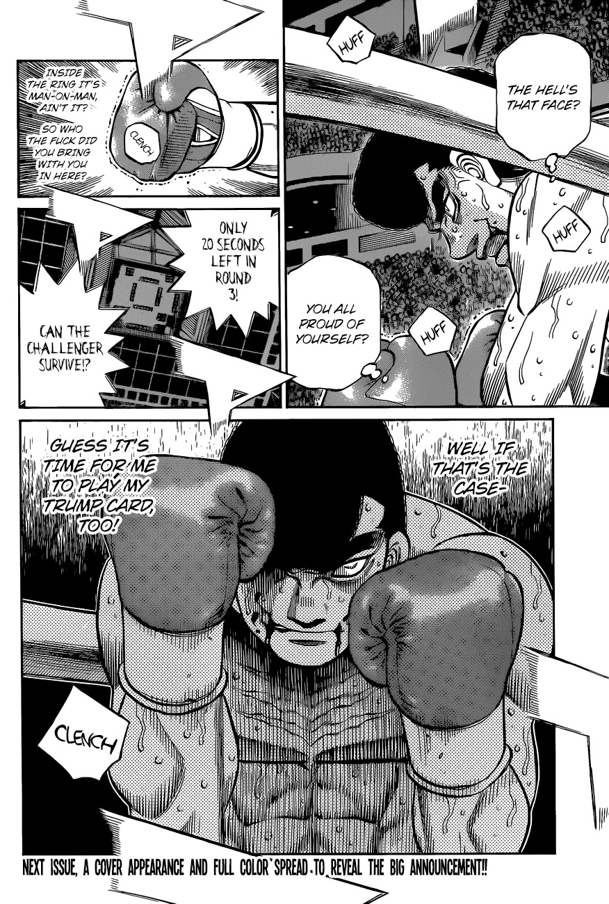 Hajime no Ippo Chapter 1343 page 17 - Chapter 1343: Round 1343: God's Divine Protection