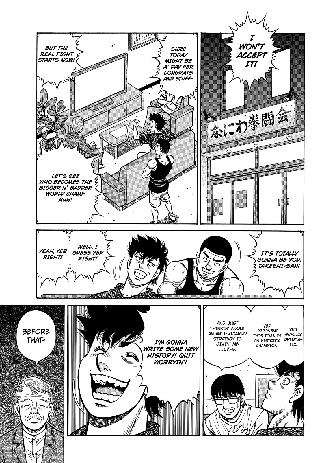 Hajime no Ippo Chapter 1375 page 14 - Chapter 1375: The Day He's Accepted by the World