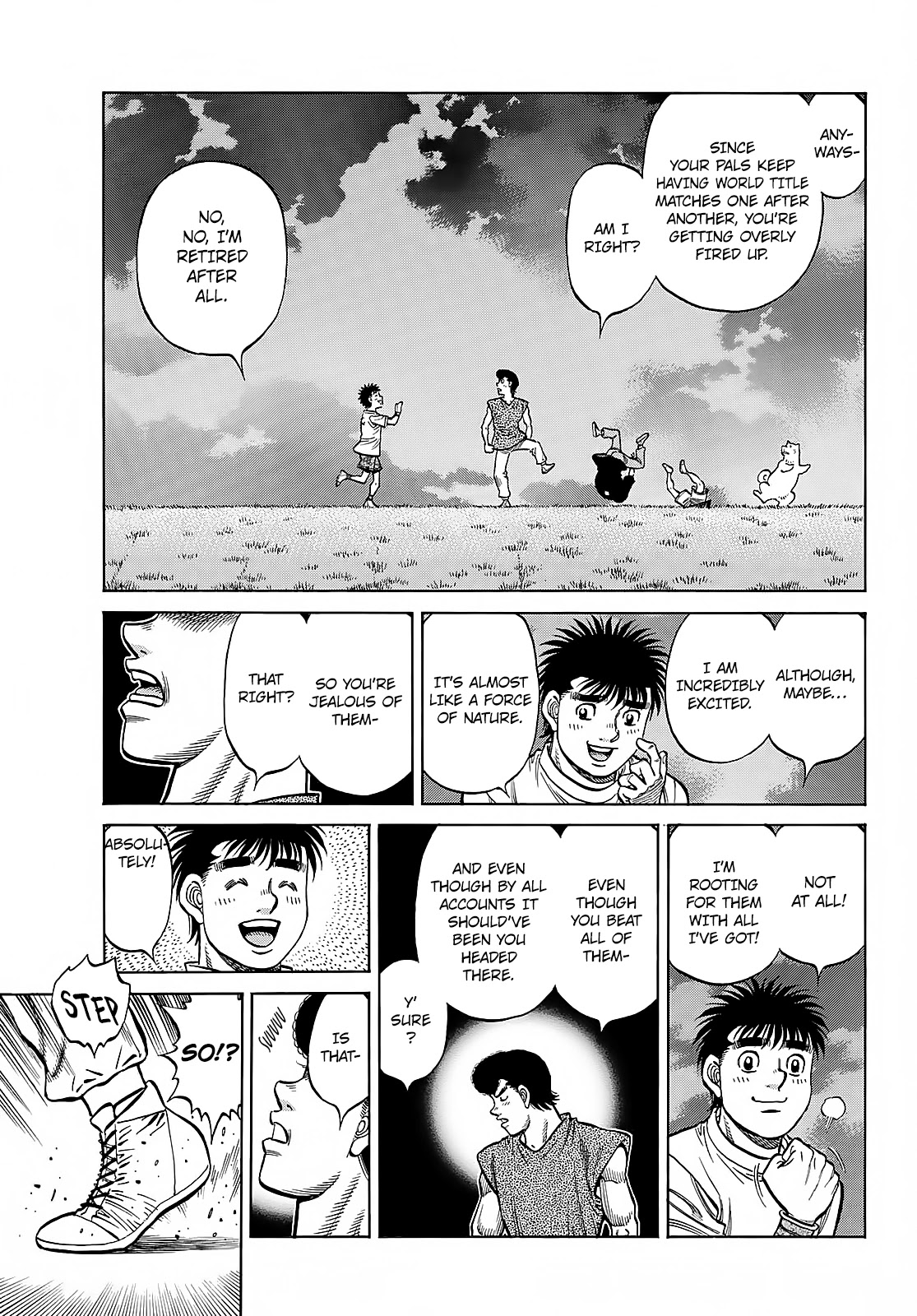 Hajime no Ippo Chapter 1376 page 5 - Chapter 1376: Dashes on the Riverbank