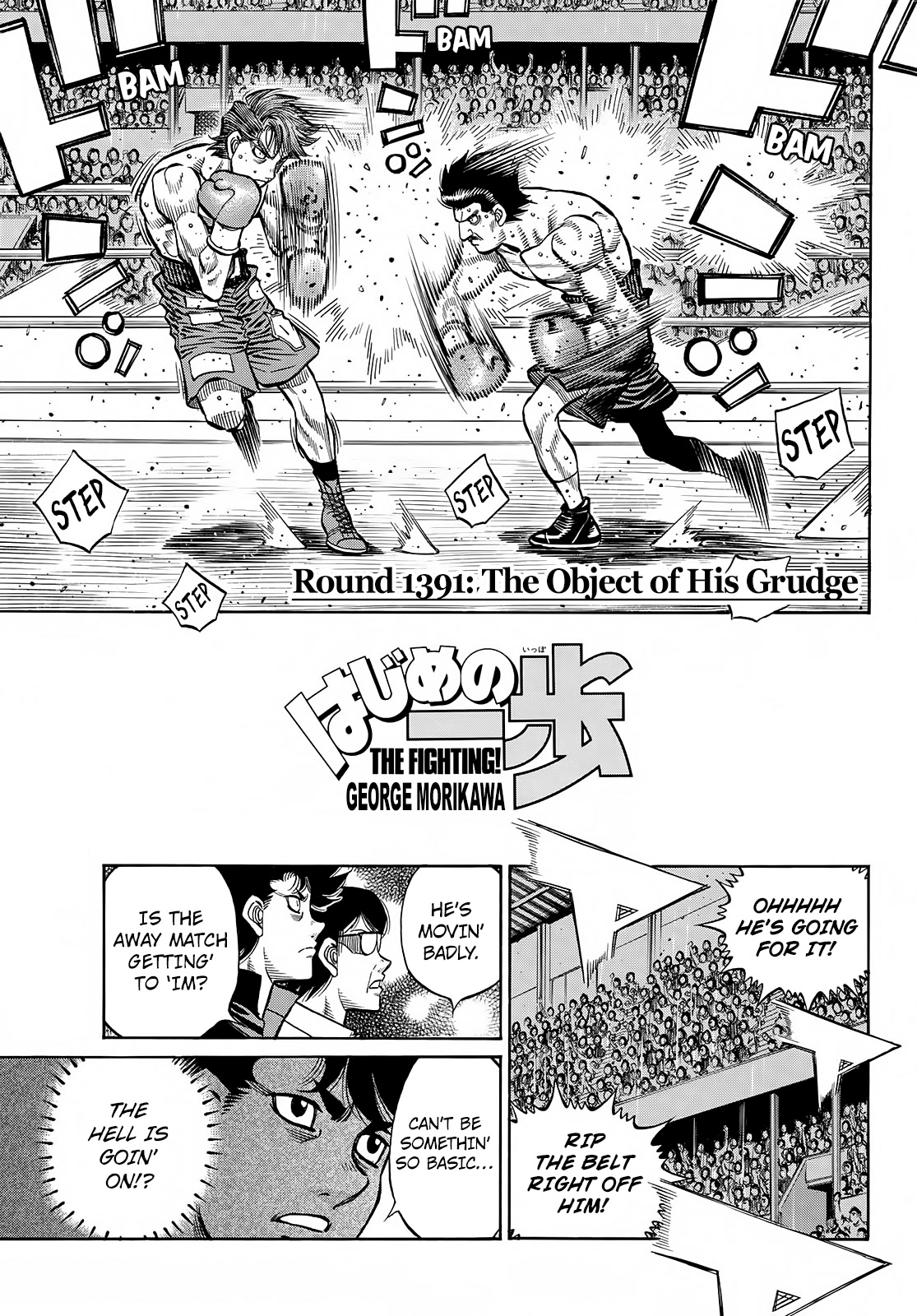 Hajime no Ippo Chapter 1391 page 1 - Chapter 1391: The Object of his Grudge
