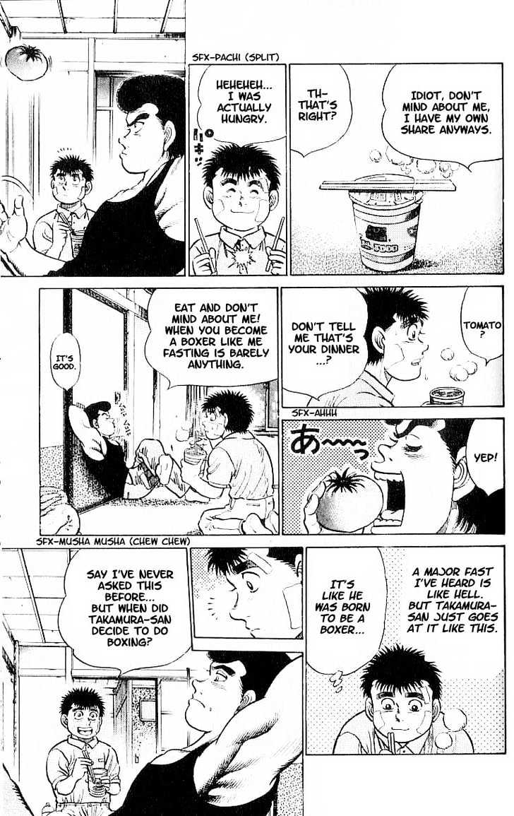 Hajime no Ippo Chapter 14 page 13 - Chapter 14 : takamura`s menu