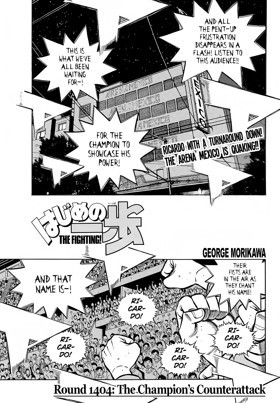 Hajime no Ippo Chapter 1404 page 1 - Chapter 1404: The Champion's Counterattack