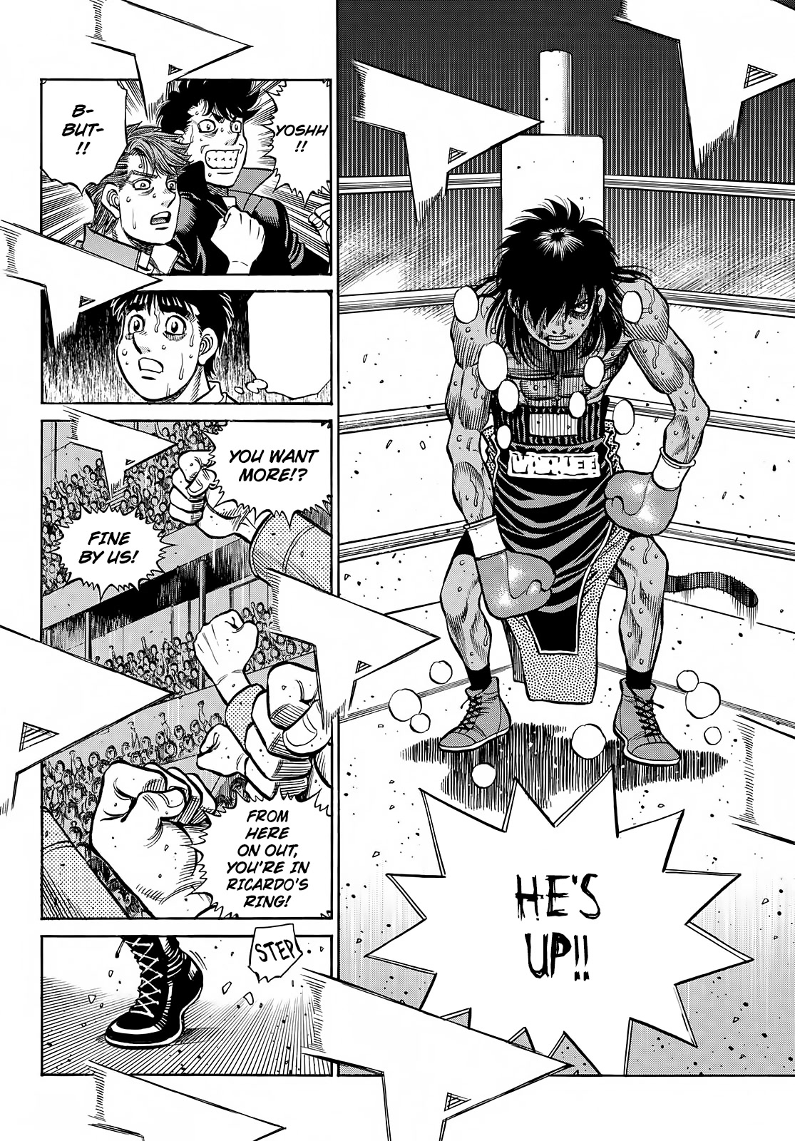Hajime no Ippo Chapter 1404 page 5 - Chapter 1404: The Champion's Counterattack