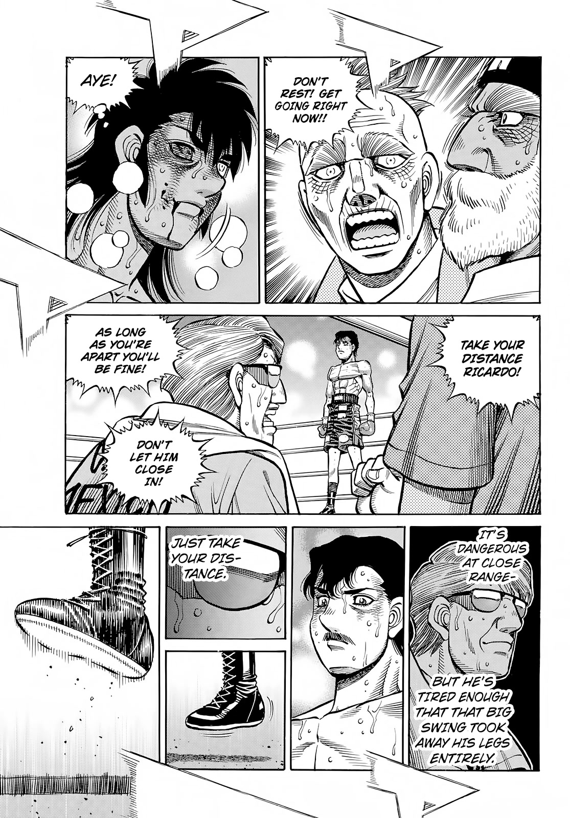 Hajime no Ippo Chapter 1407 page 13 - Chapter 1407: Let's Punch It Out Right Here!