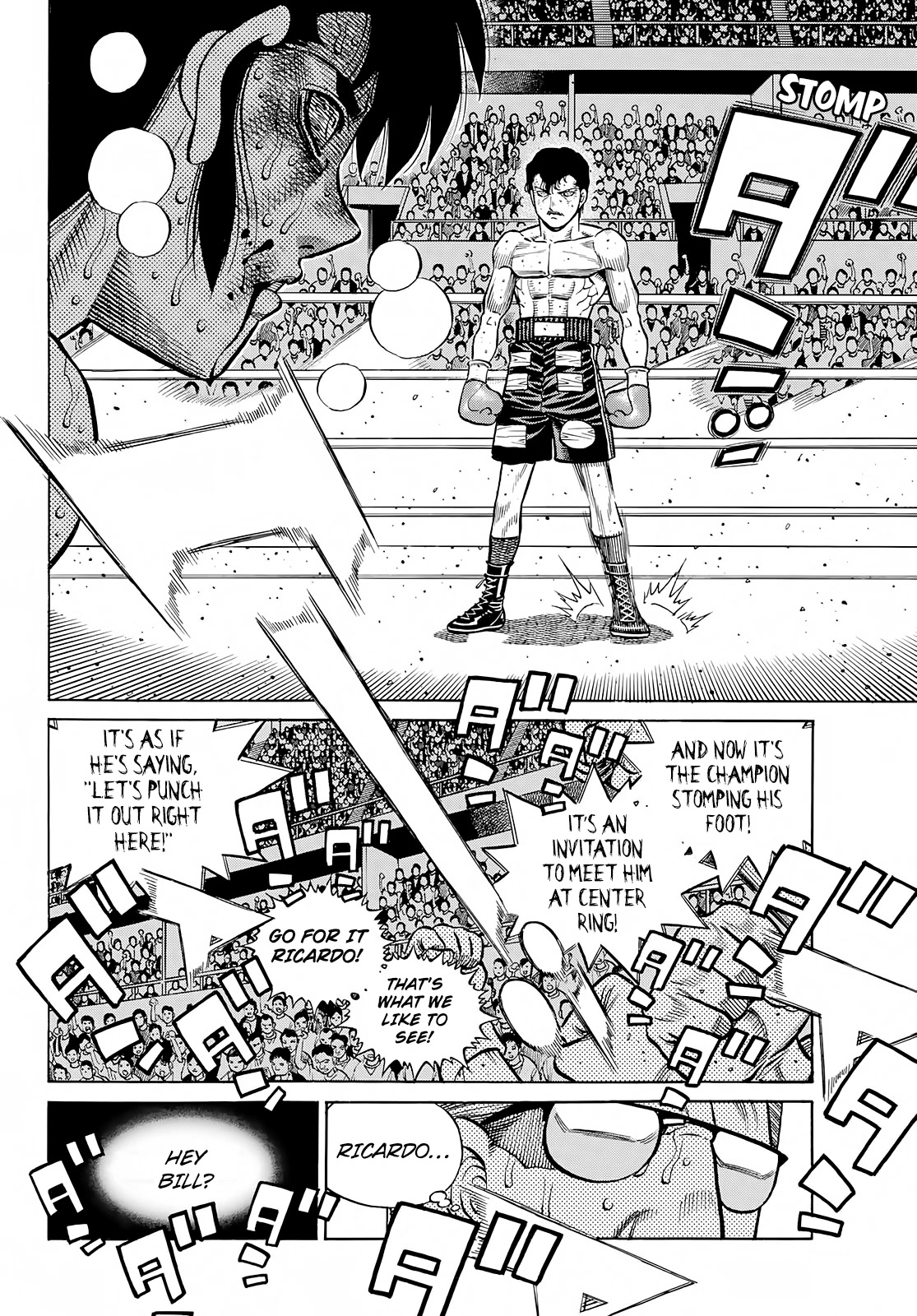 Hajime no Ippo Chapter 1407 page 14 - Chapter 1407: Let's Punch It Out Right Here!