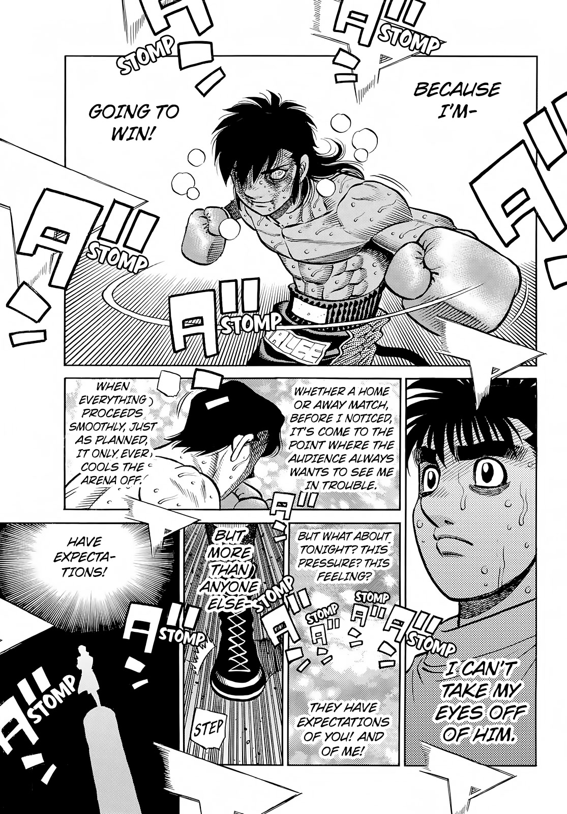 Hajime no Ippo Chapter 1407 page 4 - Chapter 1407: Let's Punch It Out Right Here!
