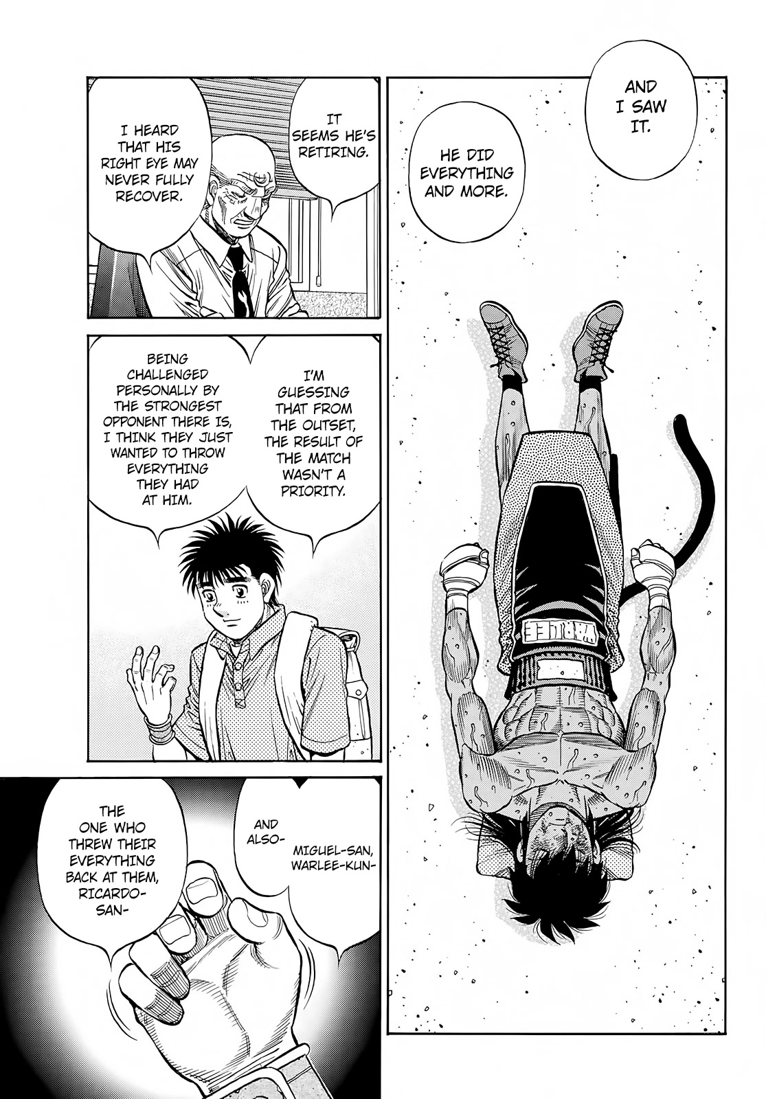 Hajime no Ippo Chapter 1412 page 12 - Chapter 1412: The Dog Chases, The Cat is Chased