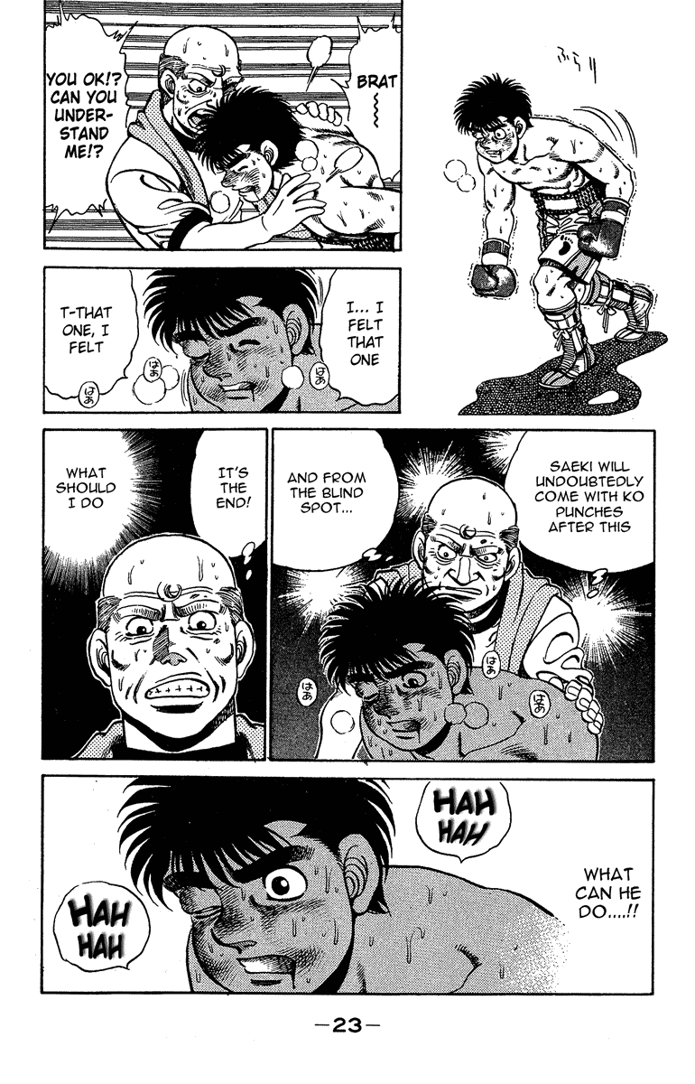 Hajime no Ippo Chapter 142.2 page 22 - Chapter 142 v2 : Vanishing Hand and Feet