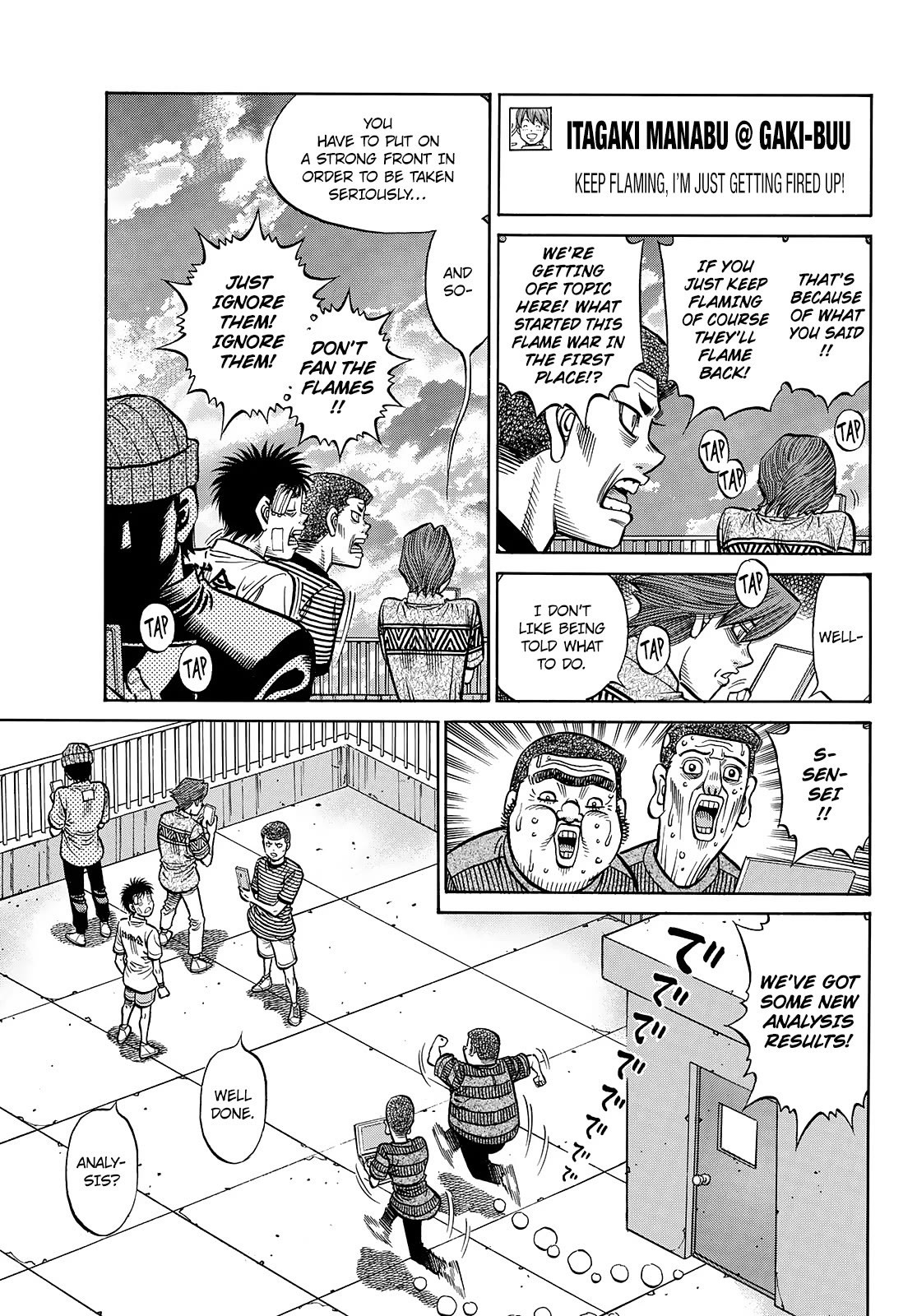 Hajime no Ippo Chapter 1441 page 12 - Chapter 1441: Itagaki's Blowing Up!