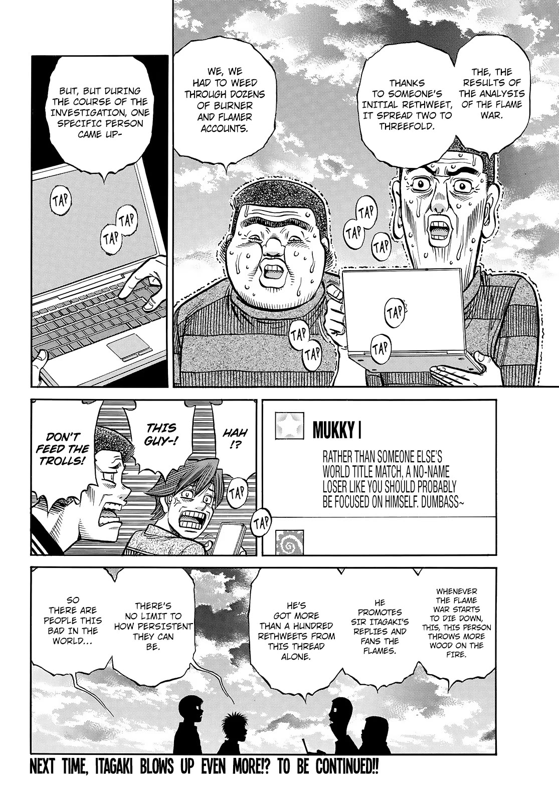 Hajime no Ippo Chapter 1441 page 13 - Chapter 1441: Itagaki's Blowing Up!