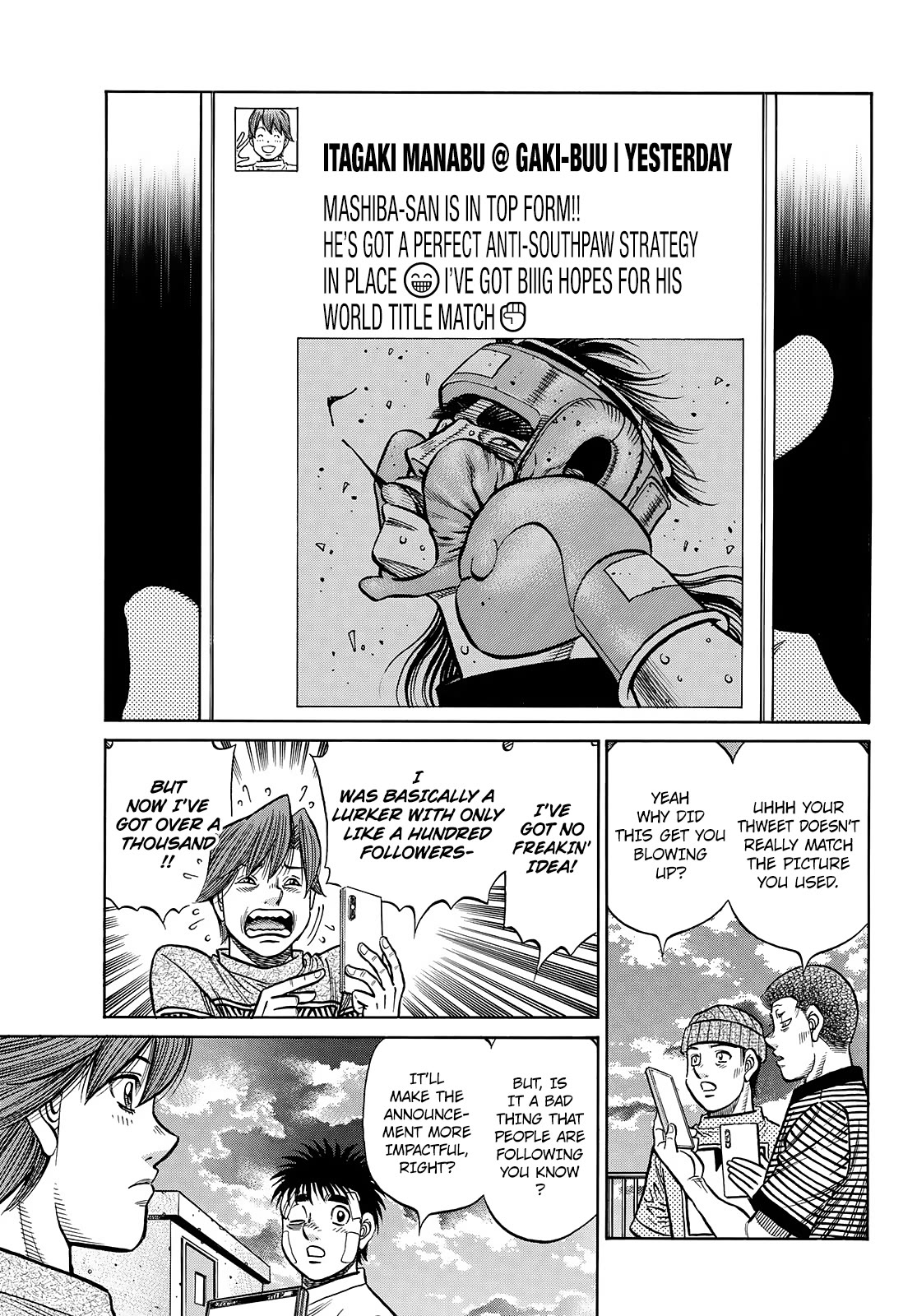 Hajime no Ippo Chapter 1441 page 6 - Chapter 1441: Itagaki's Blowing Up!