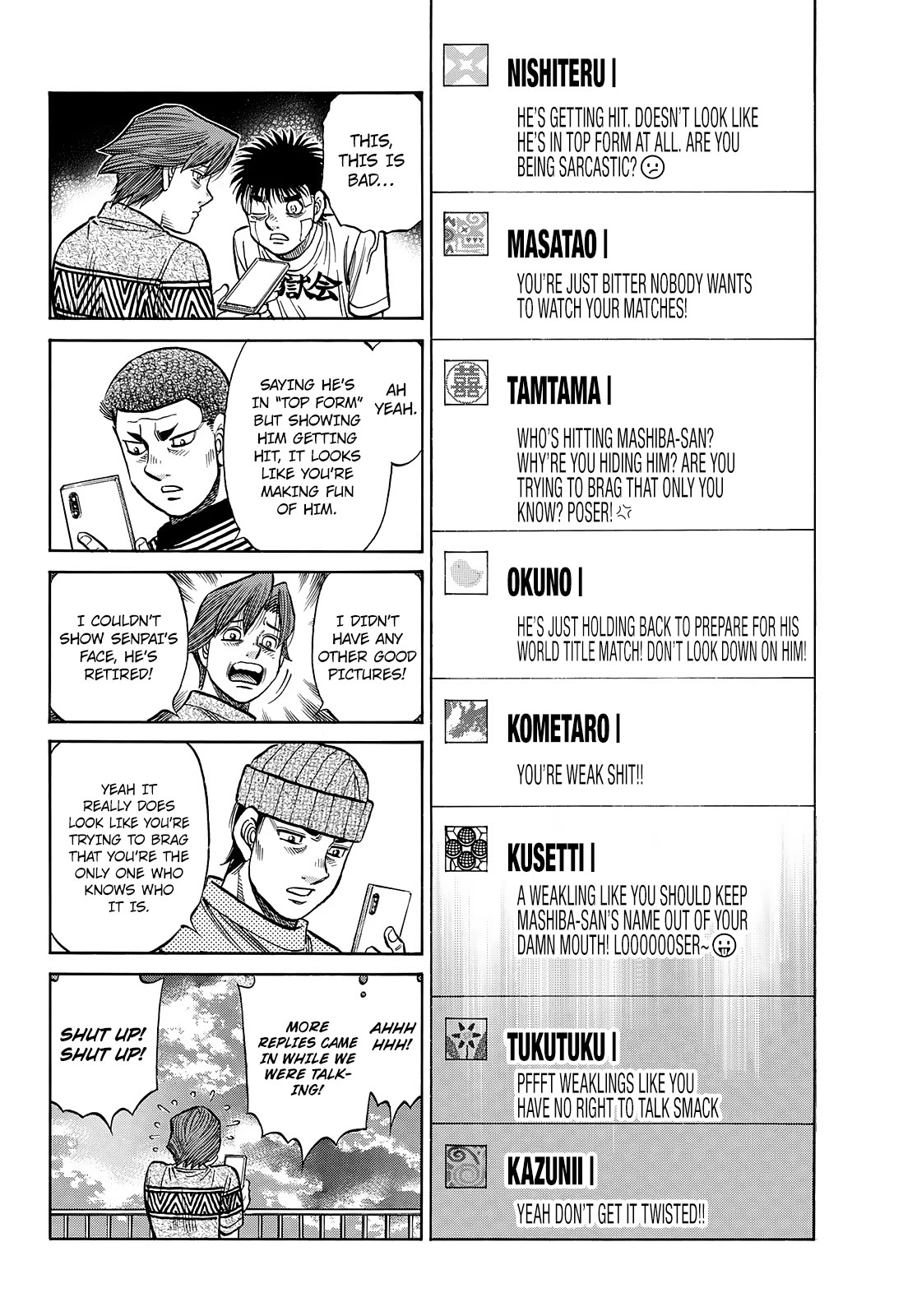 Hajime no Ippo Chapter 1441 page 7 - Chapter 1441: Itagaki's Blowing Up!