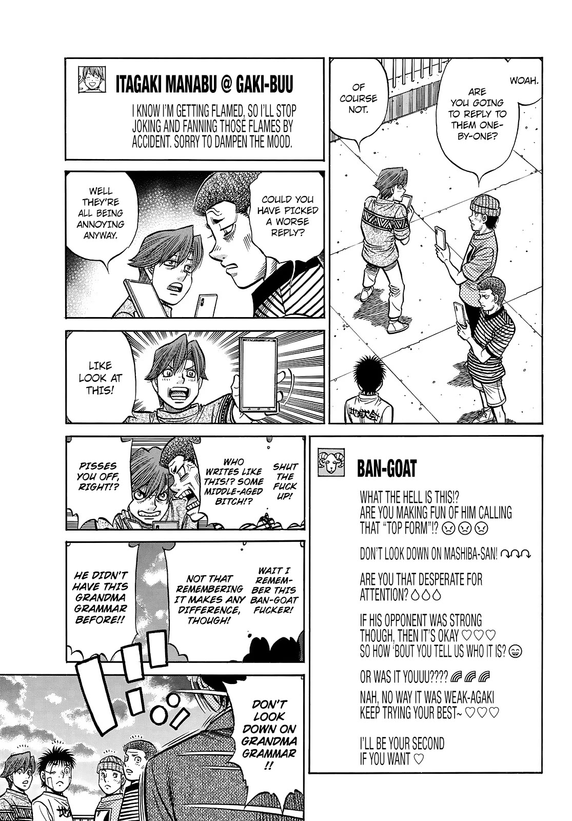 Hajime no Ippo Chapter 1441 page 8 - Chapter 1441: Itagaki's Blowing Up!