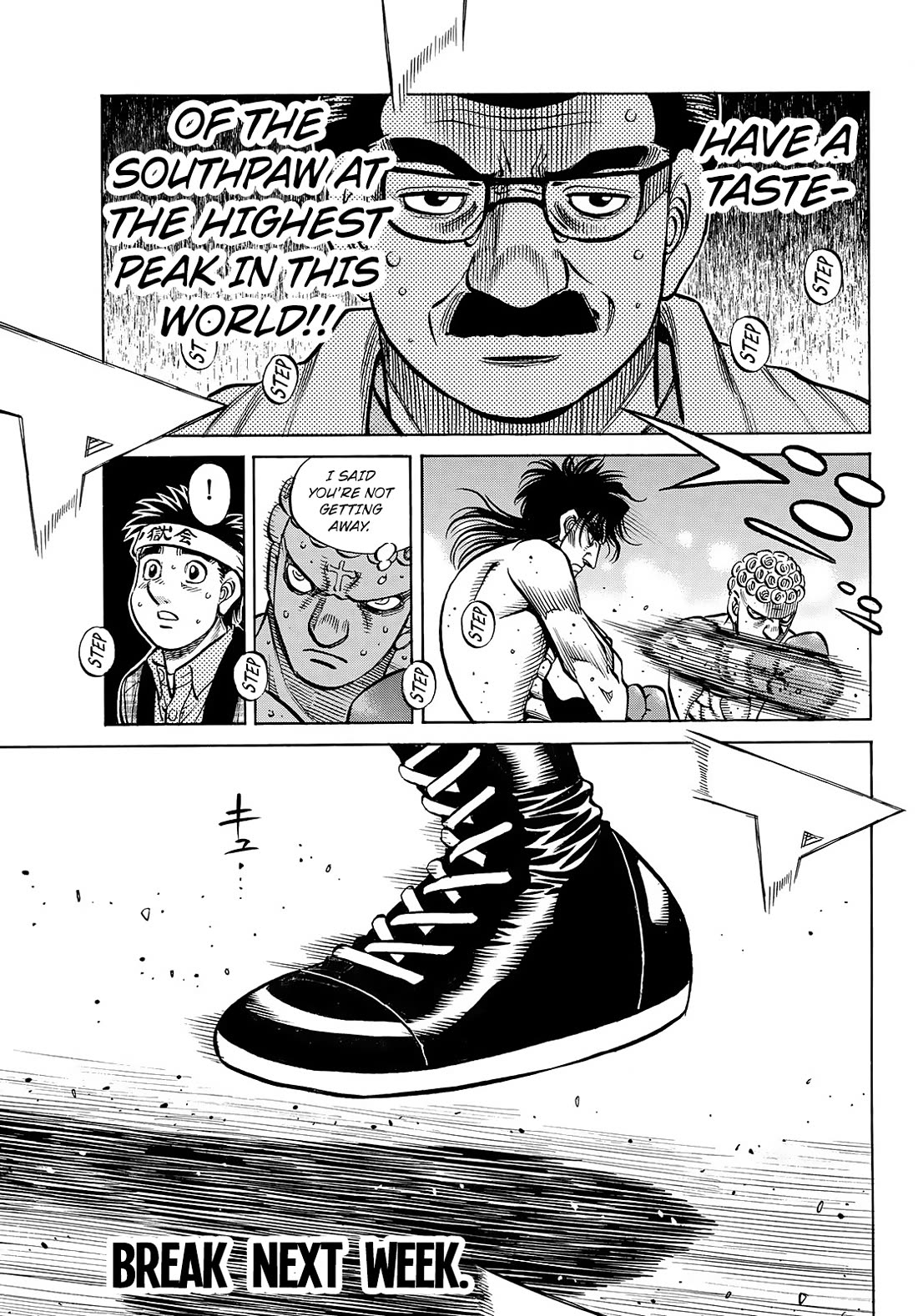 Hajime no Ippo Chapter 1456 page 13 - Chapter 1456: The Champion's Front Foot