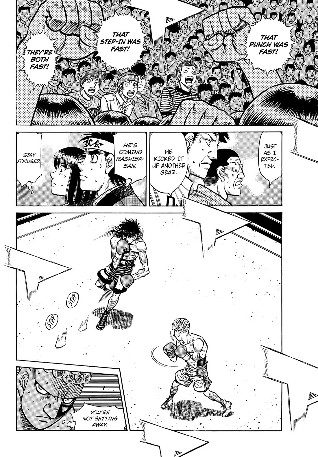 Hajime no Ippo Chapter 1456 page 8 - Chapter 1456: The Champion's Front Foot