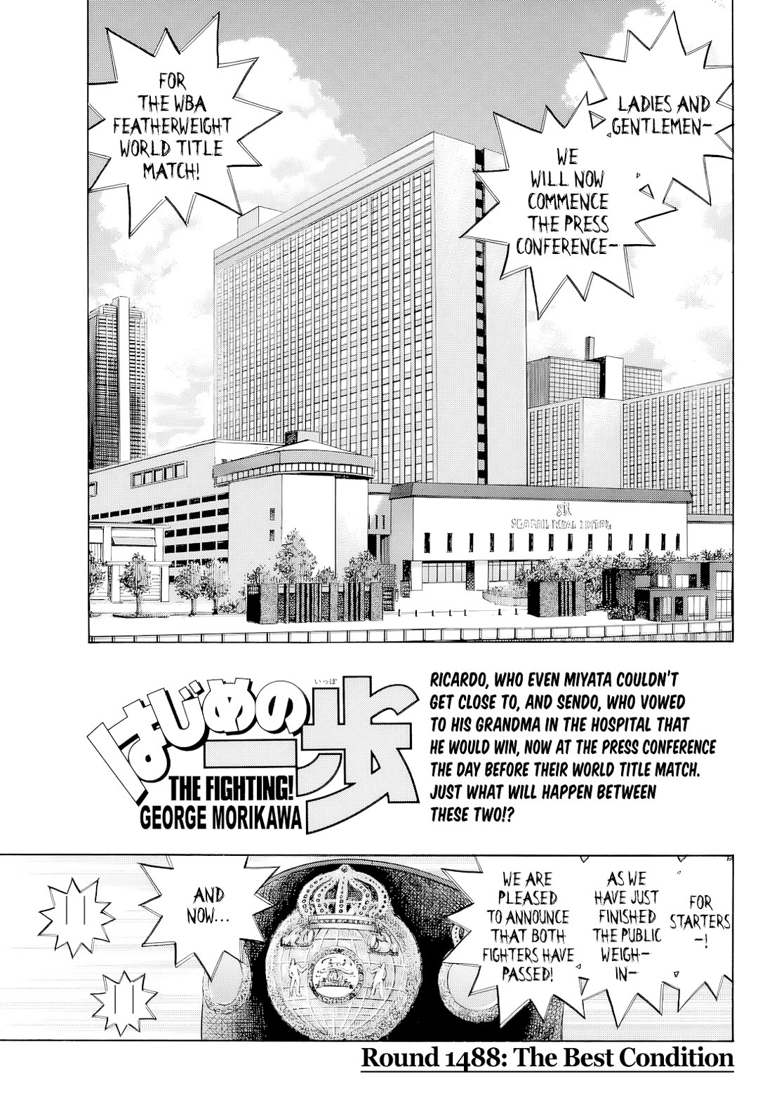 Hajime no Ippo Chapter 1488 page 1 - Chapter 1488: The Best Condition