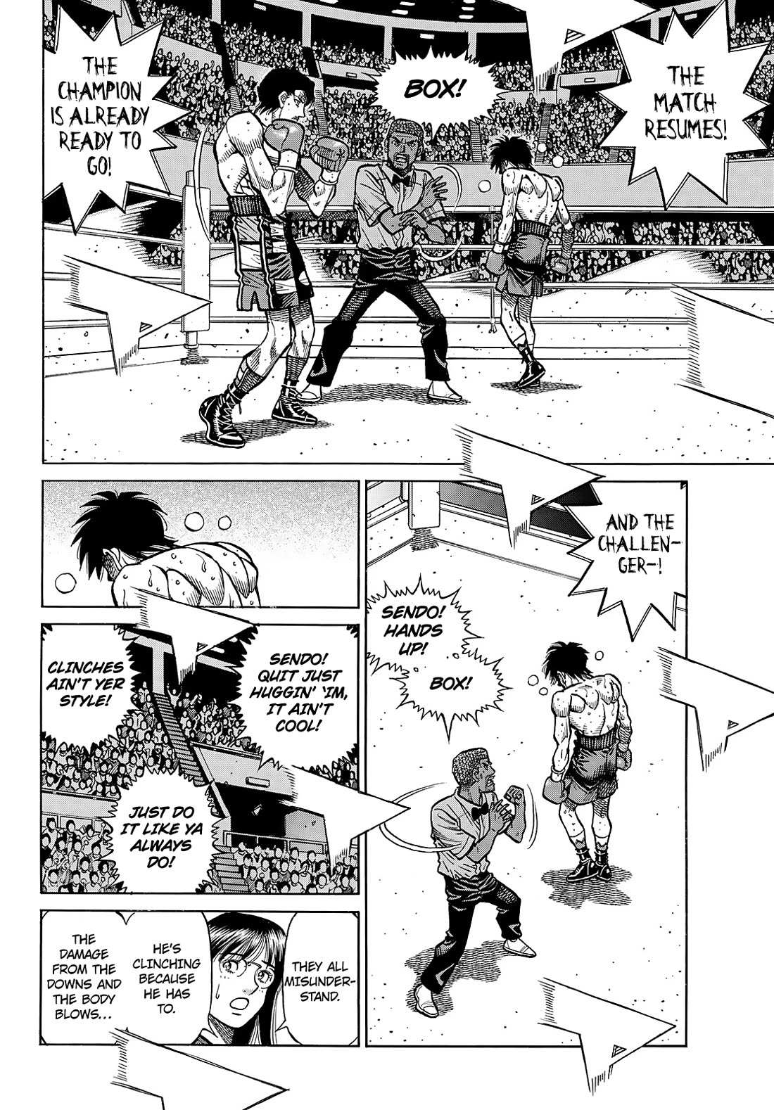Hajime no Ippo Chapter 1506 page 11 - Chapter 1506: Clinch