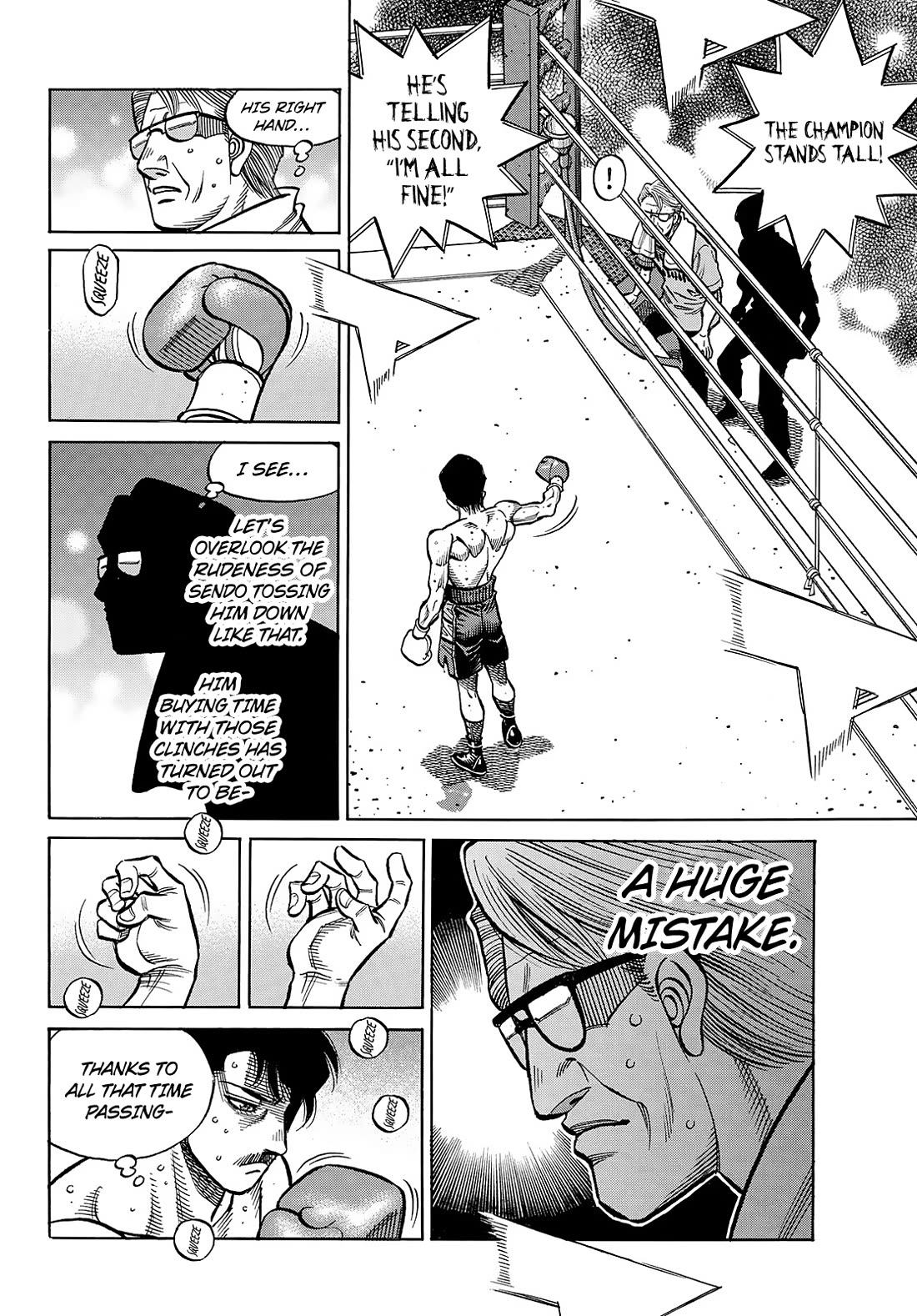 Hajime no Ippo Chapter 1506 page 9 - Chapter 1506: Clinch