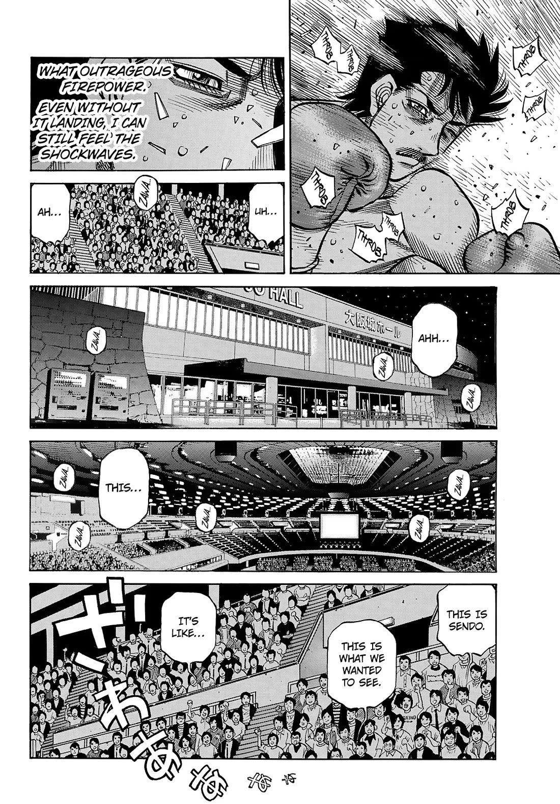 Hajime no Ippo Chapter 1508 page 4 - Chapter 1508 : Hit 'im Hit 'im