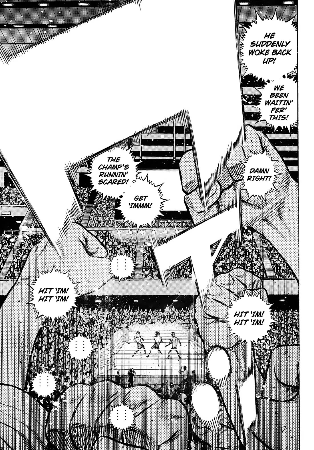 Hajime no Ippo Chapter 1508 page 5 - Chapter 1508 : Hit 'im Hit 'im