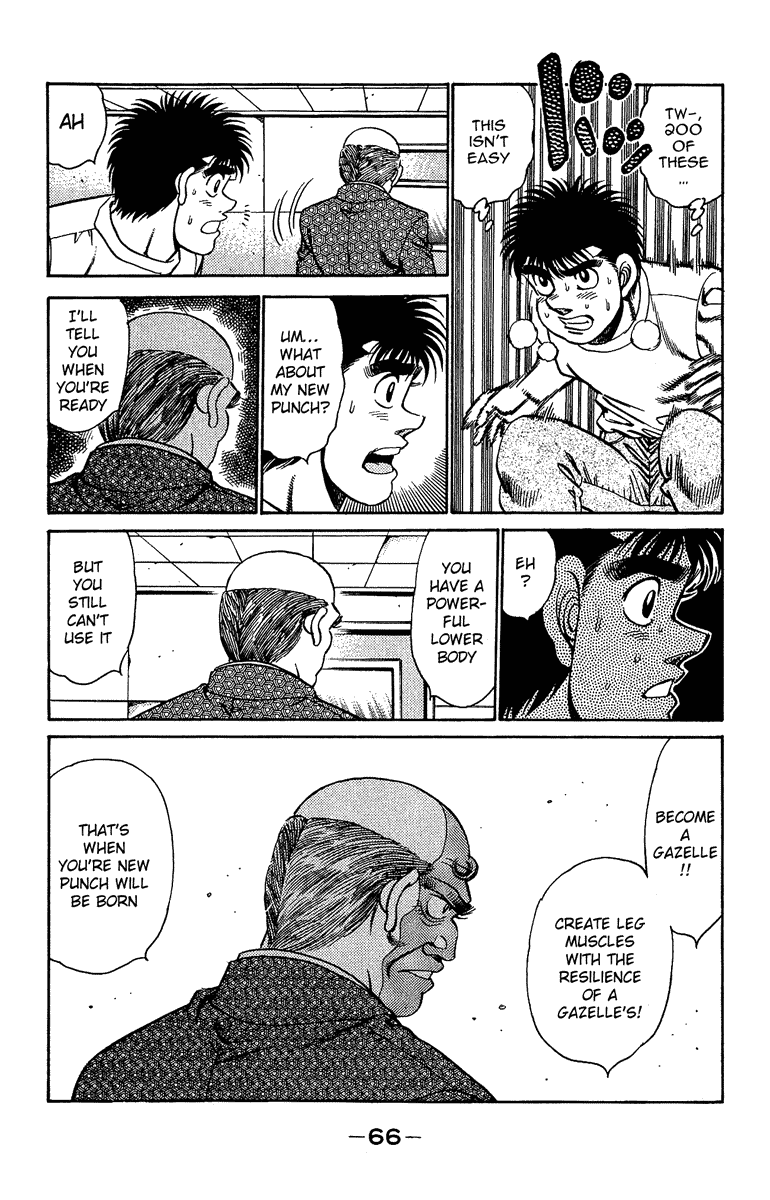 Hajime no Ippo Chapter 154.2 page 4 - Chapter 154 v2 : I Want to Be a Gazelle!