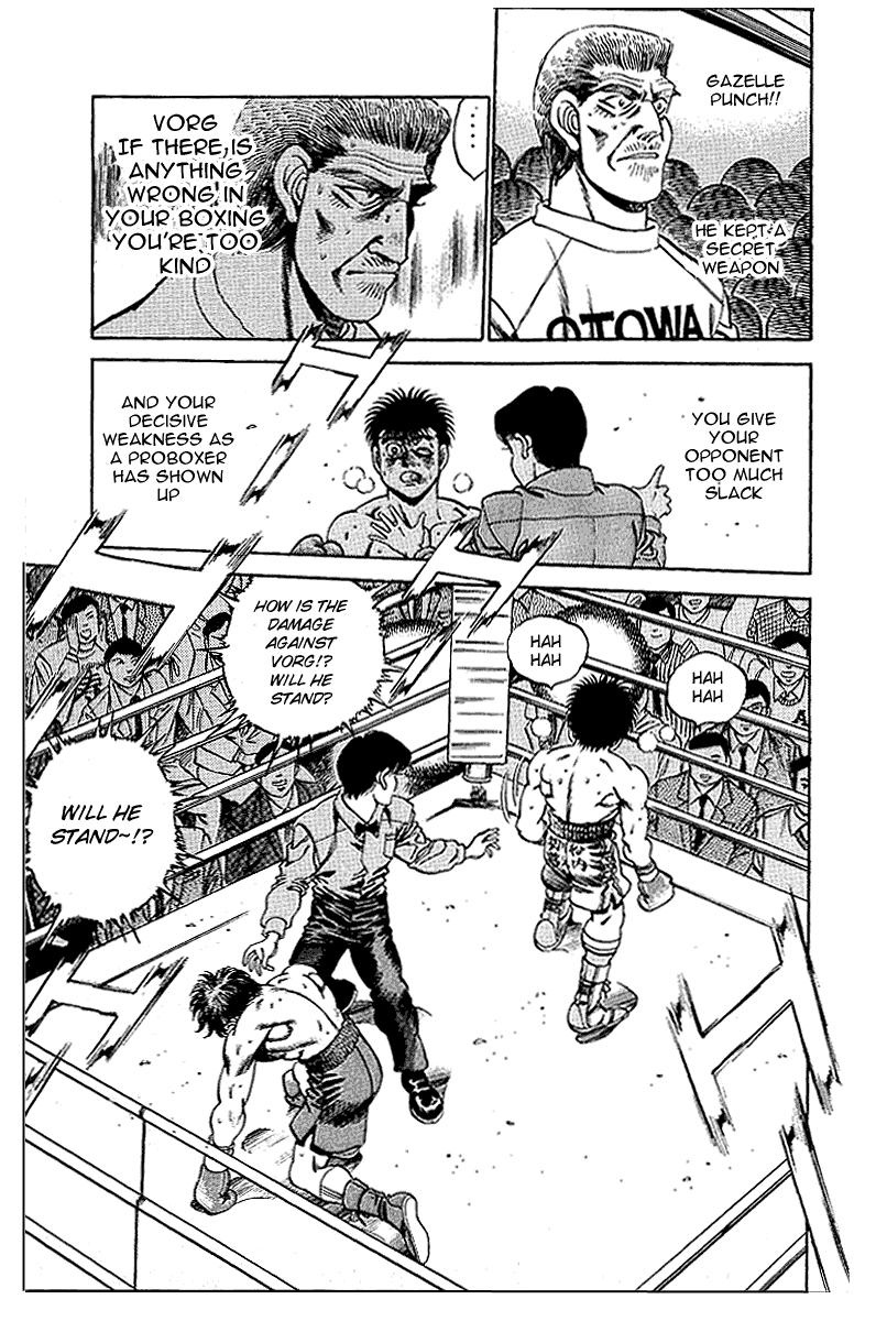 Hajime no Ippo Chapter 161.2 page 18 - Chapter 161 v2 : The Wolf that Was Too Kind