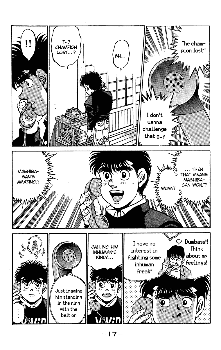 Hajime no Ippo Chapter 179.2 page 17 - Chapter 179 v2 : Collected Feelings